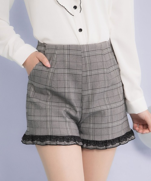 美品 ヴェルサーチ ティアード フリル ショートパンツ 花柄 40