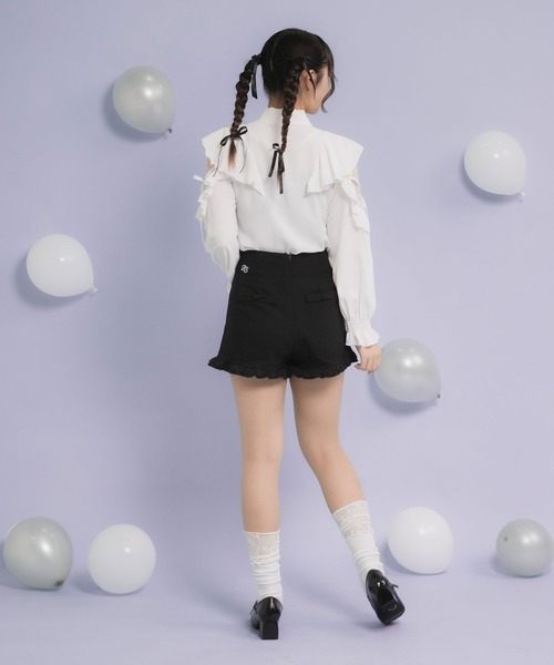 DearMyLoveRose(ディアマイラブローズ)の「フリルレースショートパンツ(その他パンツ・レディース・ブラック系その他/ブラック/ブラック系その他2/グレー系その他/グレー・LARGE/MEDIUM/LL/SMALL/3L)」の9枚目の写真
