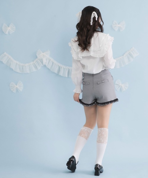 DearMyLoveRose(ディアマイラブローズ)の「フリルレースショートパンツ(その他パンツ・レディース・ブラック系その他/ブラック/ブラック系その他2/グレー系その他/グレー・LARGE/MEDIUM/LL/SMALL/3L)」の14枚目の写真