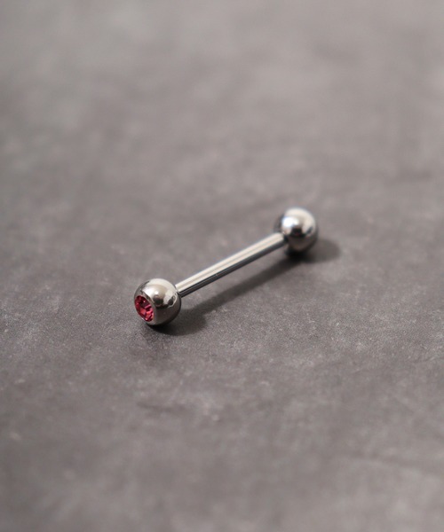 EVER METAL(エバーメタル ever metal EVER METAL)の「EVER METAL サージカルステンレス 316L アレルギー対応 ボディピアス ストーンデザイン バーベルピアス 日本製(ピアス(片耳用)・メンズ・その他12/その他11/その他6/その他4/その他7/その他9/その他8/その他10/その他1/その他2/その他3/その他5・FREE)」の2枚目の写真