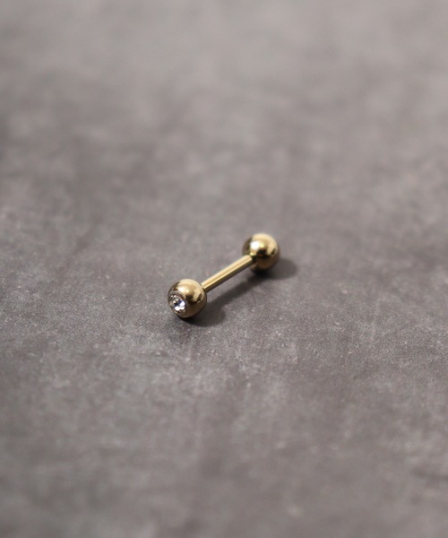 EVER METAL(エバーメタル ever metal EVER METAL)の「EVER METAL サージカルステンレス 316L アレルギー対応 ボディピアス ストーンデザイン バーベルピアス 日本製(ピアス(片耳用)・メンズ・その他12/その他11/その他6/その他4/その他7/その他9/その他8/その他10/その他1/その他2/その他3/その他5・FREE)」の5枚目の写真