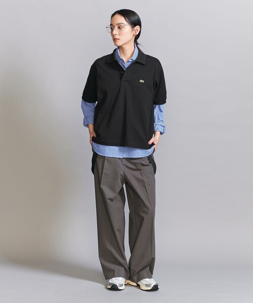 日本製 LACOSTE オールブラック ポロシャツ LACOSTE(ラコステ) ポロシャツPH194LJ-99 PH194LJ-99 ブラック