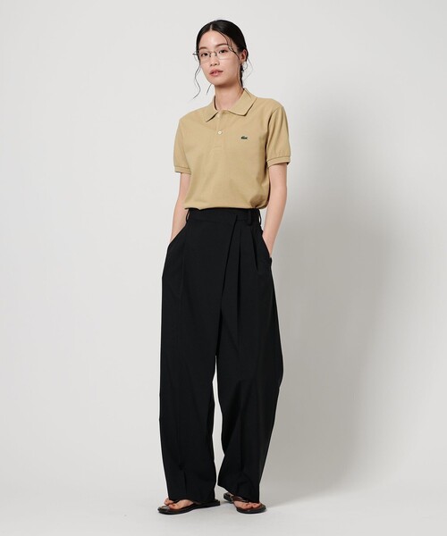 LACOSTE(ラコステ)の「【別注】<LACOSTE>ポロシャツ(ポロシャツ・レディース・ブラック/ライトピンク/ホワイト/ベージュ・38/34)」の10枚目の写真