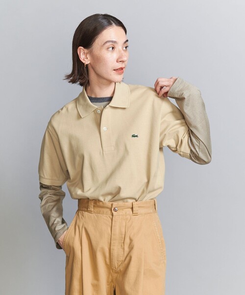 さんぱちLACOSTE BEAUTY&YOUTH別注 ラコステ LACOSTE x BEAUTY＆YOUTH ラコステ 別注 日本製 WIDE LONG