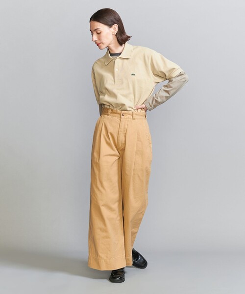 LACOSTE(ラコステ)の「【別注】<LACOSTE>ポロシャツ(ポロシャツ・レディース・ブラック/ライトピンク/ホワイト/ベージュ・38/34)」の14枚目の写真