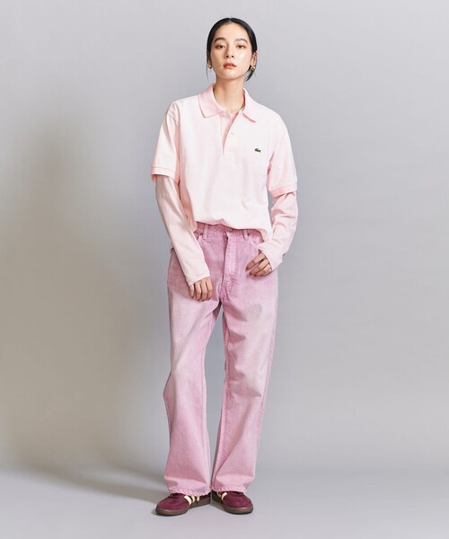 LACOSTE(ラコステ)の「【別注】<LACOSTE>ポロシャツ(ポロシャツ・レディース・ブラック/ライトピンク/ホワイト/ベージュ・38/34)」の17枚目の写真