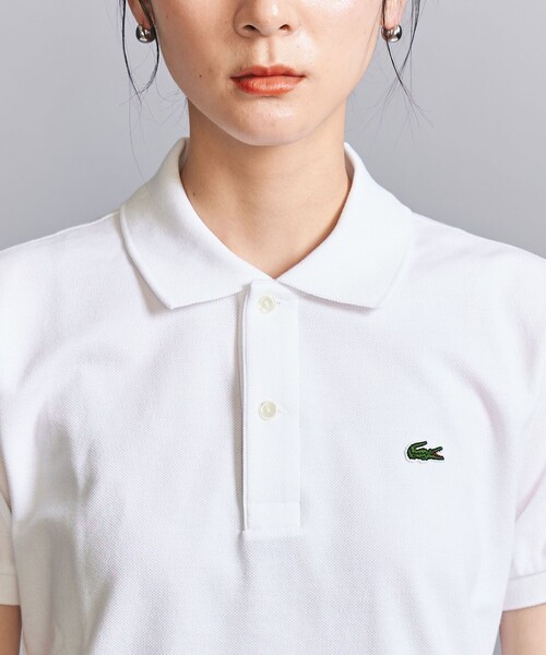 LACOSTE(ラコステ)の「【別注】<LACOSTE>ポロシャツ(ポロシャツ・レディース・ブラック/ライトピンク/ホワイト/ベージュ・38/34)」の20枚目の写真