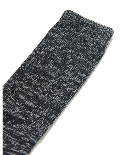 SOPHNET.(ソフネット)の「BINCHOTAN RIBBED SOCKS(ソックス/靴下・メンズ・ホワイト/ブラック/グレー・MEDIUM/LARGE)」の6枚目の写真