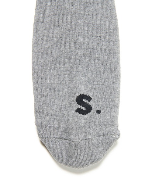 SOPHNET.(ソフネット)の「BINCHOTAN RIBBED SOCKS(ソックス/靴下・メンズ・ホワイト/ブラック/グレー・MEDIUM/LARGE)」の7枚目の写真