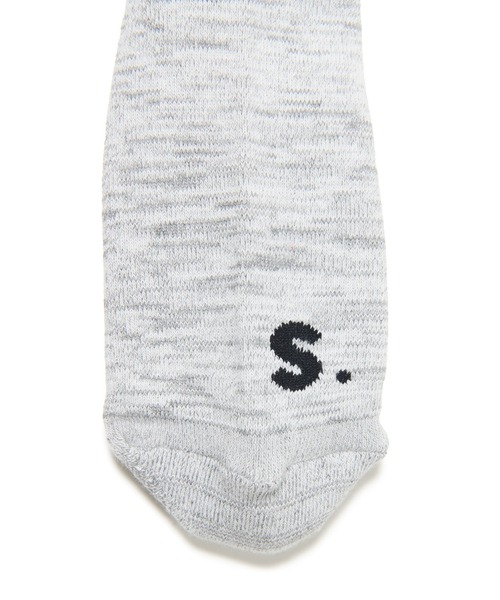 SOPHNET.(ソフネット)の「BINCHOTAN RIBBED SOCKS(ソックス/靴下・メンズ・ホワイト/ブラック/グレー・MEDIUM/LARGE)」の9枚目の写真