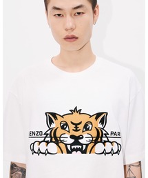 KENZO Happy Tiger' エンブロイダリー オーバーサイズ Tシャツ
