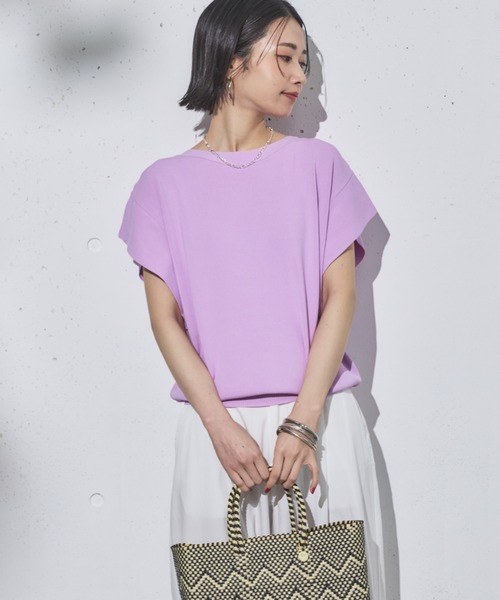 美品 ADORE アドーア コットン フレンチスリーブ プルオーバーニット 美品 ADORE アドーア コットン フレンチスリーブ プルオーバー