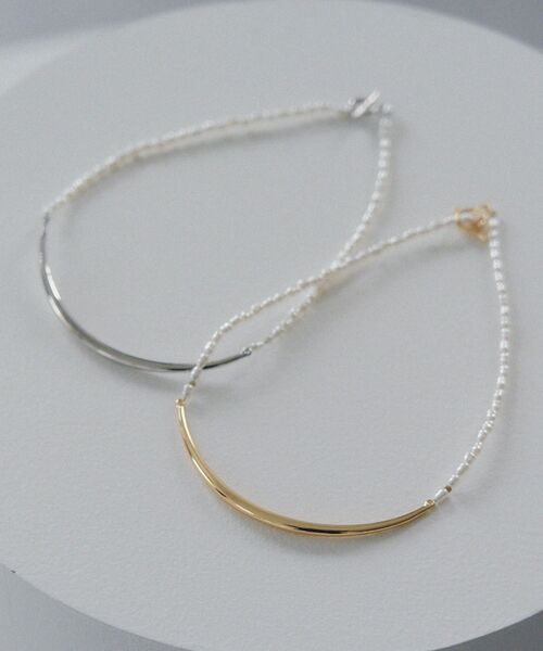 YECCA VECCA（イェッカヴェッカ）の「メタルバーパールチョーカーネックレス（ネックレス・レディース・ゴールド/シルバー・FREE）」の10枚目の写真