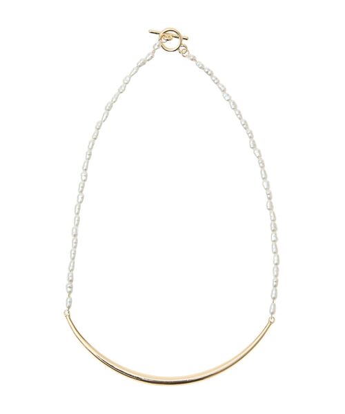 YECCA VECCA（イェッカヴェッカ）の「メタルバーパールチョーカーネックレス（ネックレス・レディース・ゴールド/シルバー・FREE）」の8枚目の写真