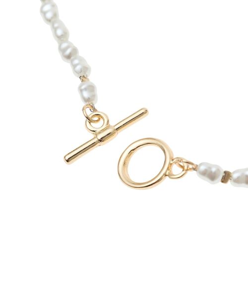 YECCA VECCA（イェッカヴェッカ）の「メタルバーパールチョーカーネックレス（ネックレス・レディース・ゴールド/シルバー・FREE）」の5枚目の写真