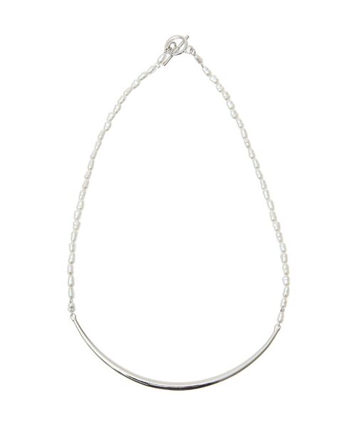 YECCA VECCA（イェッカヴェッカ）の「メタルバーパールチョーカーネックレス（ネックレス・レディース・ゴールド/シルバー・FREE）」の4枚目の写真