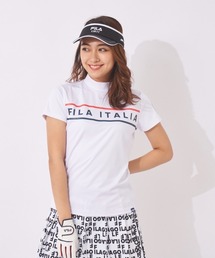 FILA GOLF（フィラゴルフ ）の「【FILA GOLF】スムース　半袖モックネックシャツ　　【吸汗速乾/接触冷感/紫外線対策/UVケア】（シャツ/ブラウス）」