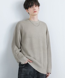 Buyer's select/畦編みクルーネックニット