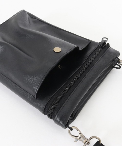 Magine(マージン)の「mko12578- Foldable musette bag サコッシュ(ショルダーバッグ・メンズ・ブラック・FREE)」の17枚目の写真