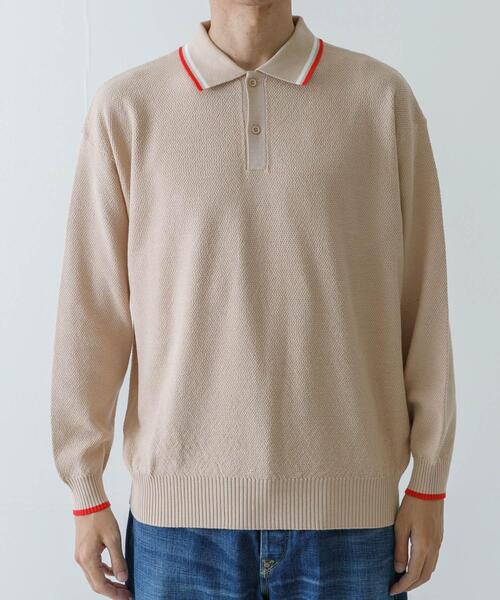 セール】URBAN RESEARCH iD カノコオーバーニットポロ ロングスリーブ