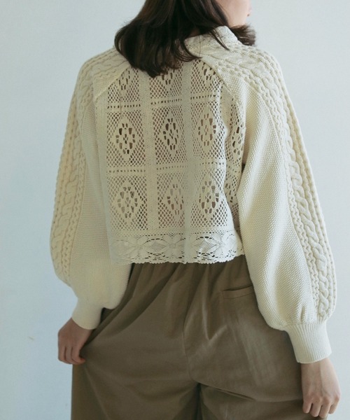 anuke（アンヌーク）の「anuke Layerd Lace Knit（カーディガン/ボレロ 