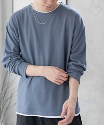 URBAN COLLECTION 梨地 フェイクレイヤードロンT