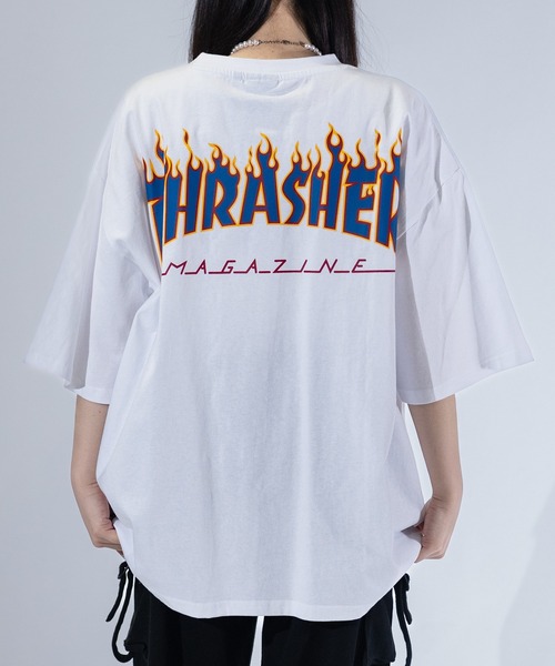THRASHER（スラッシャー）の「【at】〔THRASHER/スラッシャー〕MULTI/FRAME/DIAMOND LOGO TEE アソートパターンロゴ ビッグシルエットTシャツ（Tシャツ/カットソー・メンズ・ベージュ系2/ホワイト系1/ブラック系2/ホワイト系5/ホワイト系3/ブラック系5/ホワイト系2/ライトグレー系2/ブラック系3/ブラック系1/ホワイト系4/グリーン系3/グリーン系1/ベージュ系3/ベージュ系1/ライトグレー系3/ライトグレー系1/ブラック系4/グリーン系5/グリーン系4/ベージュ系5/ベージュ系4/ライトグレー系5/ライトグレー系4/グリーン系2・LARGE/MEDIUM）」の3枚目の写真