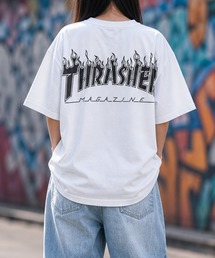【at】〔THRASHER/スラッシャー〕MULTI/FRAME/DIAMOND LOGO TEE アソートパターンロゴ ビッグシルエットTシャツ