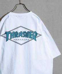 【at】〔THRASHER/スラッシャー〕MULTI/FRAME/DIAMOND LOGO TEE アソートパターンロゴ ビッグシルエットTシャツ