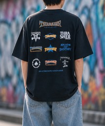 【at】〔THRASHER/スラッシャー〕MULTI/FRAME/DIAMOND LOGO TEE アソートパターンロゴ ビッグシルエットTシャツ