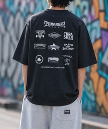 【at】〔THRASHER/スラッシャー〕MULTI/FRAME/DIAMOND LOGO TEE アソートパターンロゴ ビッグシルエットTシャツ