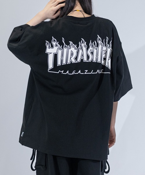 THRASHER（スラッシャー）の「【at】〔THRASHER/スラッシャー〕MULTI/FRAME/DIAMOND LOGO TEE アソートパターンロゴ ビッグシルエットTシャツ（Tシャツ/カットソー・メンズ・ベージュ系2/ホワイト系1/ブラック系2/ホワイト系5/ホワイト系3/ブラック系5/ホワイト系2/ライトグレー系2/ブラック系3/ブラック系1/ホワイト系4/グリーン系3/グリーン系1/ベージュ系3/ベージュ系1/ライトグレー系3/ライトグレー系1/ブラック系4/グリーン系5/グリーン系4/ベージュ系5/ベージュ系4/ライトグレー系5/ライトグレー系4/グリーン系2・LARGE/MEDIUM）」の9枚目の写真