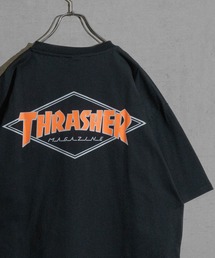 【at】〔THRASHER/スラッシャー〕MULTI/FRAME/DIAMOND LOGO TEE アソートパターンロゴ ビッグシルエットTシャツ