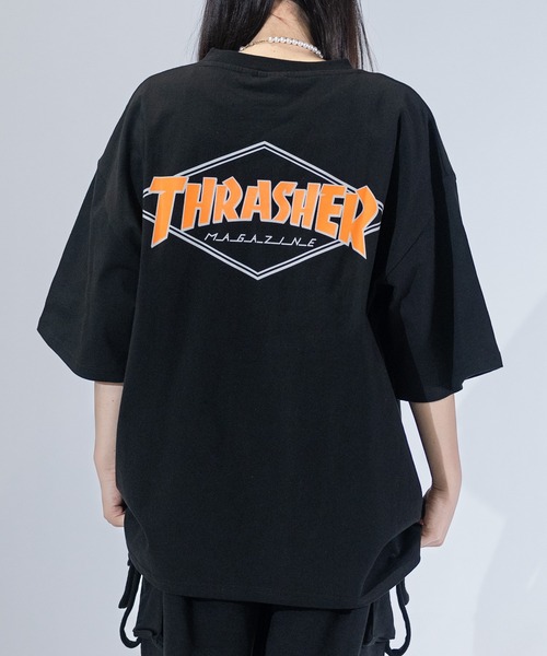 THRASHER（スラッシャー）の「【at】〔THRASHER/スラッシャー〕MULTI/FRAME/DIAMOND LOGO TEE アソートパターンロゴ ビッグシルエットTシャツ（Tシャツ/カットソー・メンズ・ベージュ系2/ホワイト系1/ブラック系2/ホワイト系5/ホワイト系3/ブラック系5/ホワイト系2/ライトグレー系2/ブラック系3/ブラック系1/ホワイト系4/グリーン系3/グリーン系1/ベージュ系3/ベージュ系1/ライトグレー系3/ライトグレー系1/ブラック系4/グリーン系5/グリーン系4/ベージュ系5/ベージュ系4/ライトグレー系5/ライトグレー系4/グリーン系2・LARGE/MEDIUM）」の10枚目の写真