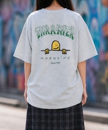 【at】〔THRASHER/スラッシャー〕MULTI/FRAME/DIAMOND LOGO TEE アソートパターンロゴ ビッグシルエットTシャツ