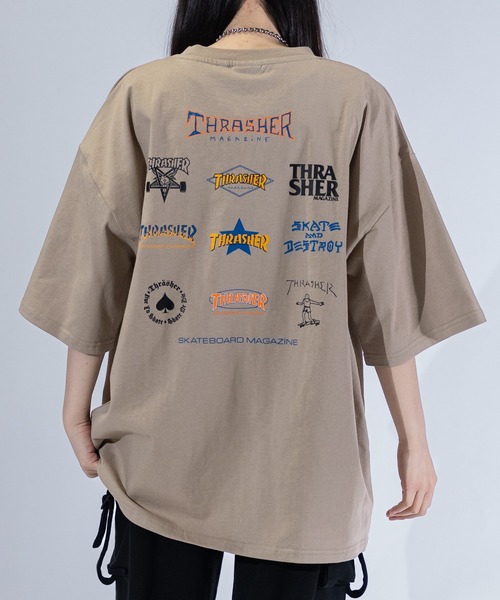 THRASHER（スラッシャー）の「【at】〔THRASHER/スラッシャー〕MULTI/FRAME/DIAMOND LOGO TEE アソートパターンロゴ ビッグシルエットTシャツ（Tシャツ/カットソー・メンズ・ベージュ系2/ホワイト系1/ブラック系2/ホワイト系5/ホワイト系3/ブラック系5/ホワイト系2/ライトグレー系2/ブラック系3/ブラック系1/ホワイト系4/グリーン系3/グリーン系1/ベージュ系3/ベージュ系1/ライトグレー系3/ライトグレー系1/ブラック系4/グリーン系5/グリーン系4/ベージュ系5/ベージュ系4/ライトグレー系5/ライトグレー系4/グリーン系2・LARGE/MEDIUM）」の16枚目の写真