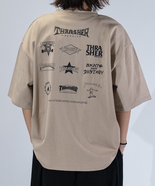 THRASHER（スラッシャー）の「【at】〔THRASHER/スラッシャー〕MULTI/FRAME/DIAMOND LOGO TEE アソートパターンロゴ ビッグシルエットTシャツ（Tシャツ/カットソー・メンズ・ベージュ系2/ホワイト系1/ブラック系2/ホワイト系5/ホワイト系3/ブラック系5/ホワイト系2/ライトグレー系2/ブラック系3/ブラック系1/ホワイト系4/グリーン系3/グリーン系1/ベージュ系3/ベージュ系1/ライトグレー系3/ライトグレー系1/ブラック系4/グリーン系5/グリーン系4/ベージュ系5/ベージュ系4/ライトグレー系5/ライトグレー系4/グリーン系2・LARGE/MEDIUM）」の17枚目の写真