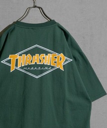 【at】〔THRASHER/スラッシャー〕MULTI/FRAME/DIAMOND LOGO TEE アソートパターンロゴ ビッグシルエットTシャツ