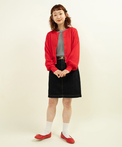 Dot＆Stripes CHILD　WOMAN  かぎ針 ショートカーディガン Dot＆Stripes CHILD WOMAN かぎ針 ショートカーディガン