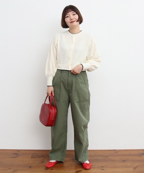 Dot&Stripes CHILD WOMAN ニット手編み ボレロカーディガン Dot＆Stripes CHILDWOMAN｜ドットアンドストライプス チャイルド