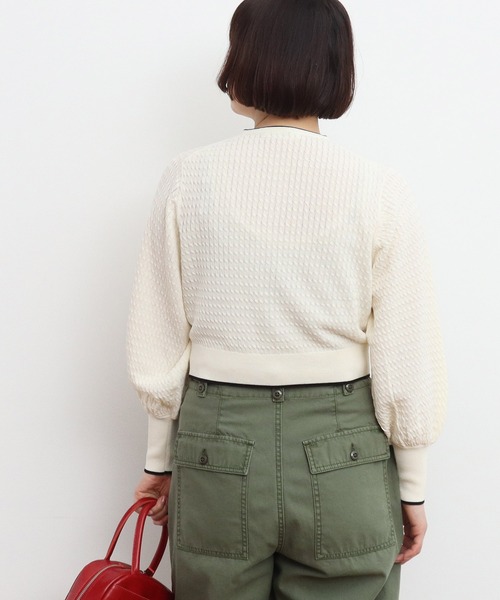 Dot&Stripes CHILD WOMAN ニット手編み ボレロカーディガン Dot＆Stripes CHILDWOMAN｜ドットアンドストライプス チャイルド