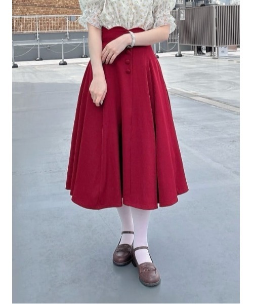 sahara スカート High Waist Design Skirt/ハイウエストデザイン