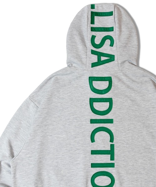 GALLIS ADDICTION(ガリスアディクション)の「GA BACK-LOGO ZIP HOODIE(スウェット・メンズ・ブラック/グレー・M/L)」の2枚目の写真