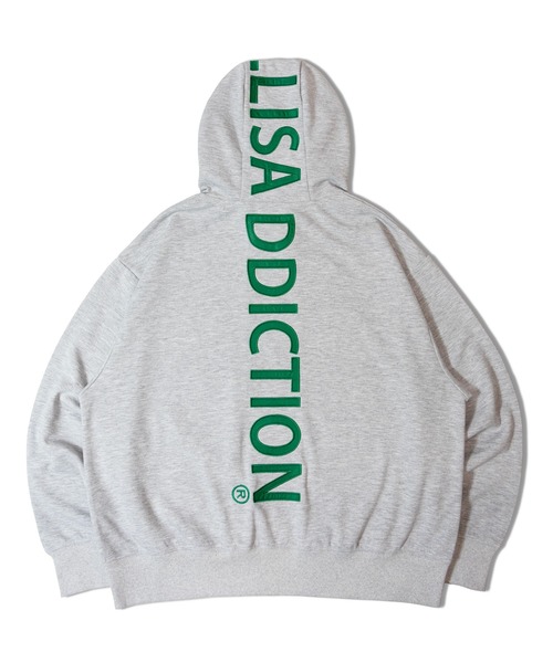 GALLIS ADDICTION(ガリスアディクション)の「GA BACK-LOGO ZIP HOODIE(スウェット・メンズ・ブラック/グレー・M/L)」の6枚目の写真