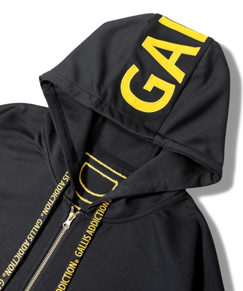 GALLIS ADDICTION(ガリスアディクション)の「GA BACK-LOGO ZIP HOODIE(スウェット・メンズ・ブラック/グレー・M/L)」の7枚目の写真