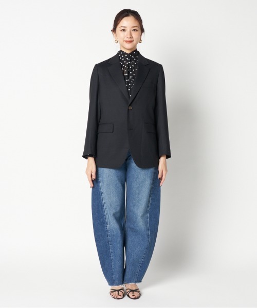 HELIOPOLE（エリオポール）の「the ELLISON JACKET（テーラードジャケット・レディース・ネイビー・36/38）」の9枚目の写真