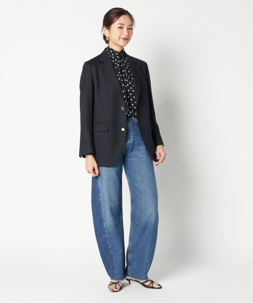 HELIOPOLE（エリオポール）の「the ELLISON JACKET（テーラードジャケット・レディース・ネイビー・36/38）」の12枚目の写真