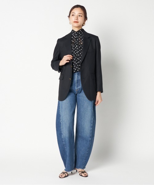 HELIOPOLE（エリオポール）の「the ELLISON JACKET（テーラードジャケット・レディース・ネイビー・36/38）」の13枚目の写真