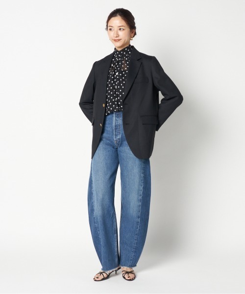 HELIOPOLE（エリオポール）の「the ELLISON JACKET（テーラードジャケット・レディース・ネイビー・36/38）」の14枚目の写真
