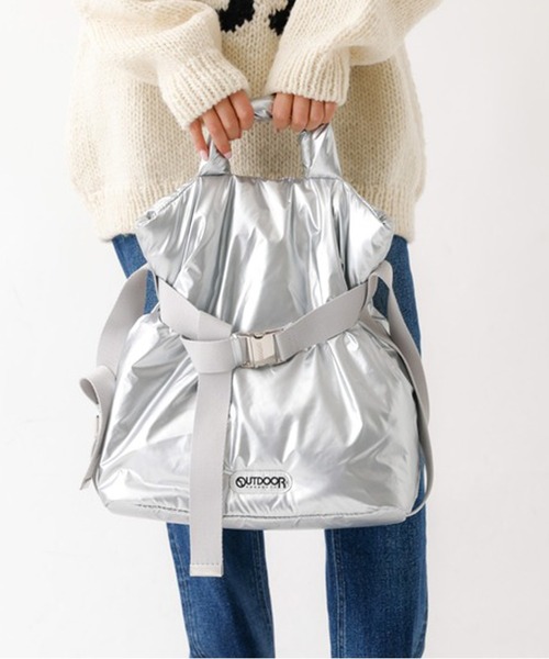 OUTDOOR PRODUCTS（アウトドアプロダクツ）の「【OUTDOOR PRODUCTS】2way Belt Tote [M]（ショルダーバッグ・レディース・ブラック/ホワイト/ブルー/シルバー/チャコール/ブラウン/オレンジ・M）」の21枚目の写真
